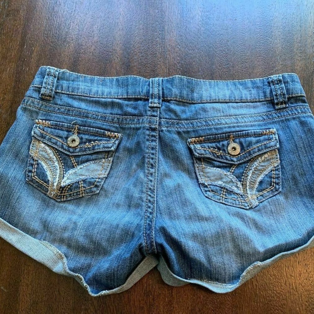 Mudd Womens Denim Shorts Booty Distressed